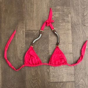 Despi brand size small red bikini top